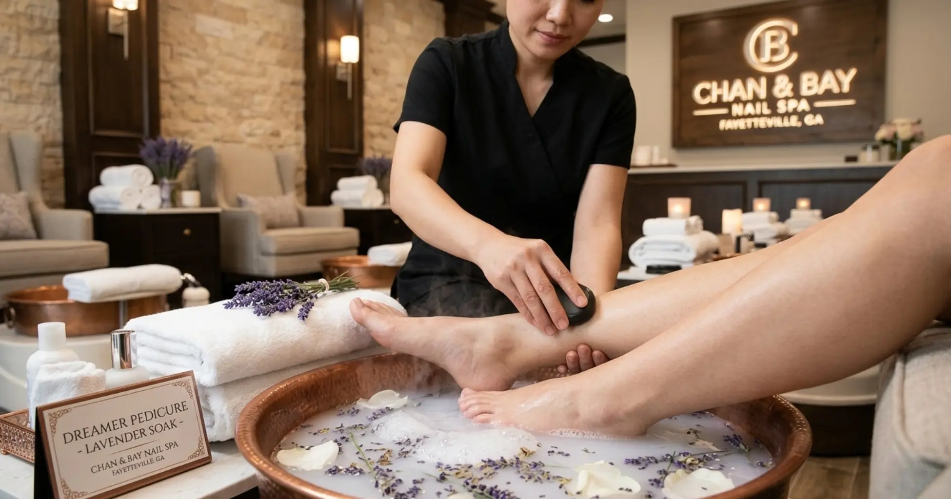 Home foot care routine