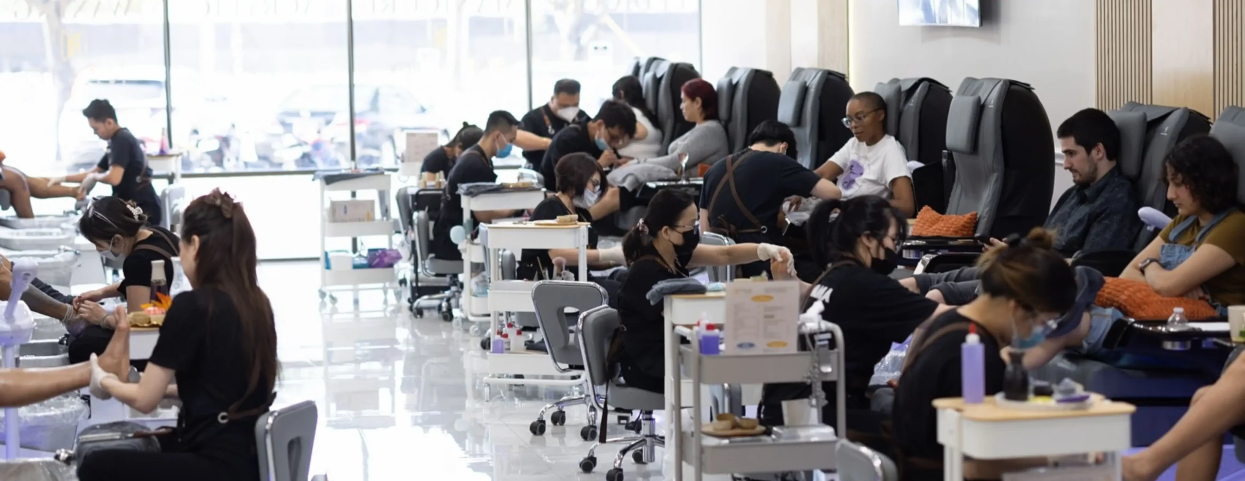Luxury bridal salon interior