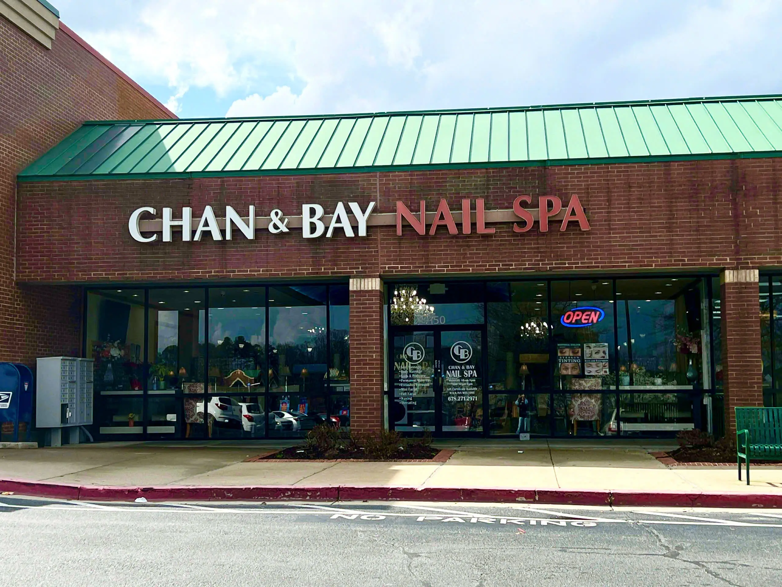 Pedicure area at Chan & Bay Nail Spa
